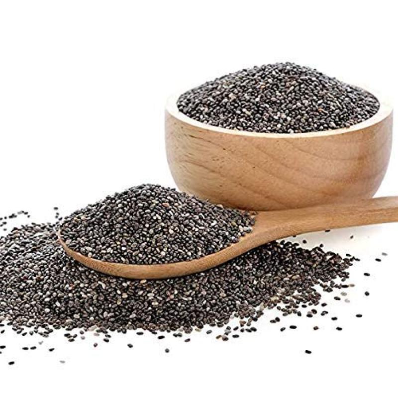 Chia Seeds -  Healthy food for eating diet snacks for weight loss.