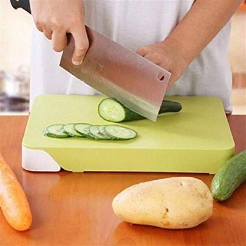 Stainless Steel Kitchen 5-Pcs Knife Set with Wooden Chopping Bord for Vegetable & Meat Cutting Knife(Multi) (5 Piece Set)