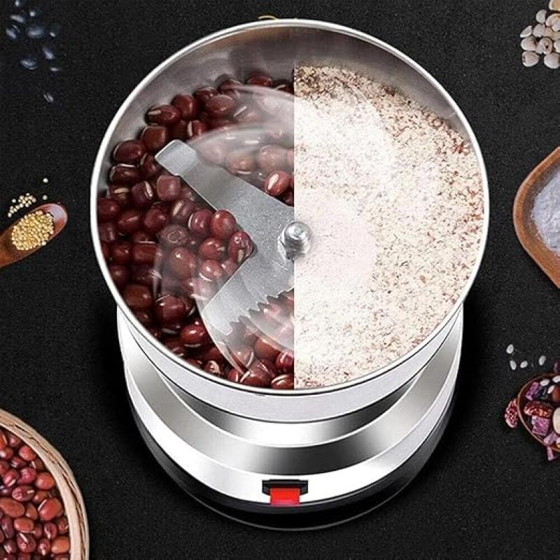 Nima Mixer Grinder Mini Stainless Steel Coffee Spice Nuts Grains Bean Grinder Mixer (NOT Use Liquid)(300 ml Jar)